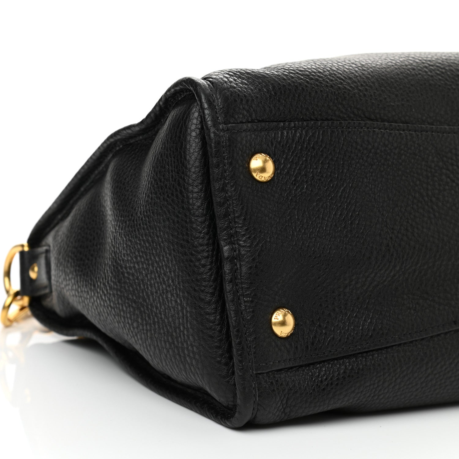 Prada Vitello Daino Shopping Satchel Black 5 of 10