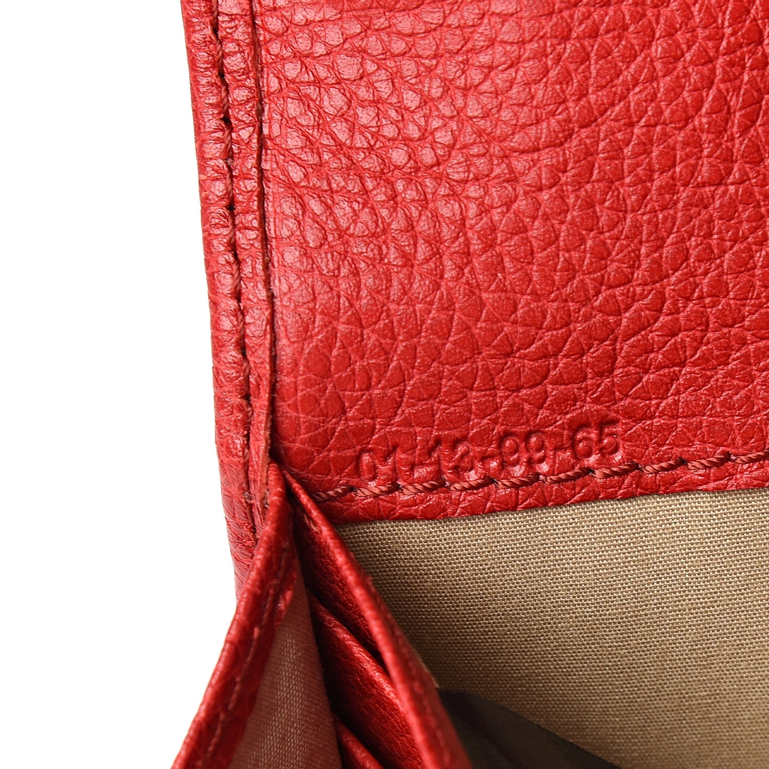 Chloe Grained Calfskin Paraty Continental Wallet Red 6 of 7