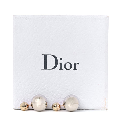 Christian Dior Mise En Dior Tribal Earrings Gold Silver 5 of 5