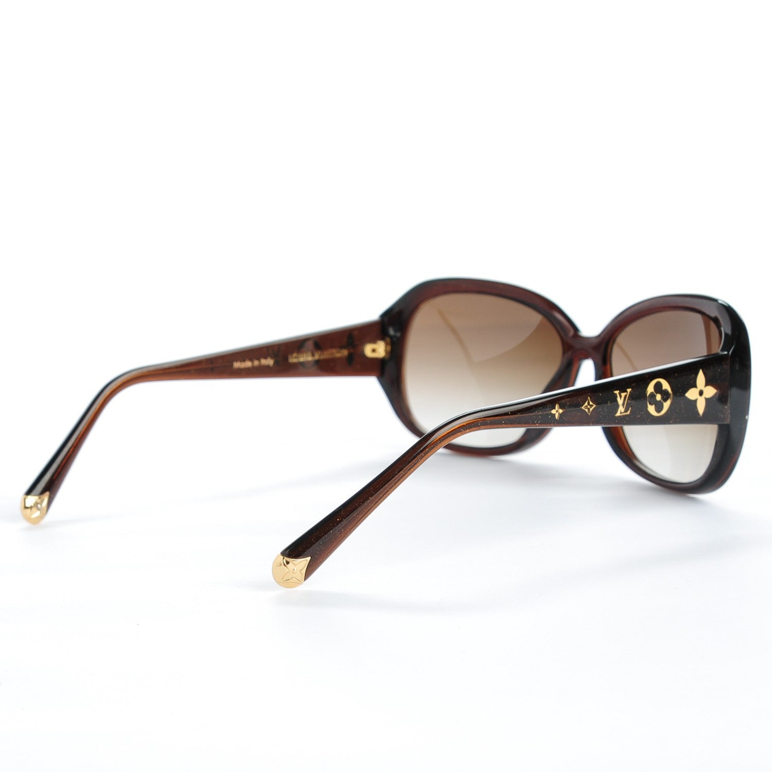 【LOUIS VUITTON】サングラスZ0459E ブラウン/グリッター Louis Vuitton Obsession GM Sunglasses Z0459W Brown Glitter 156726