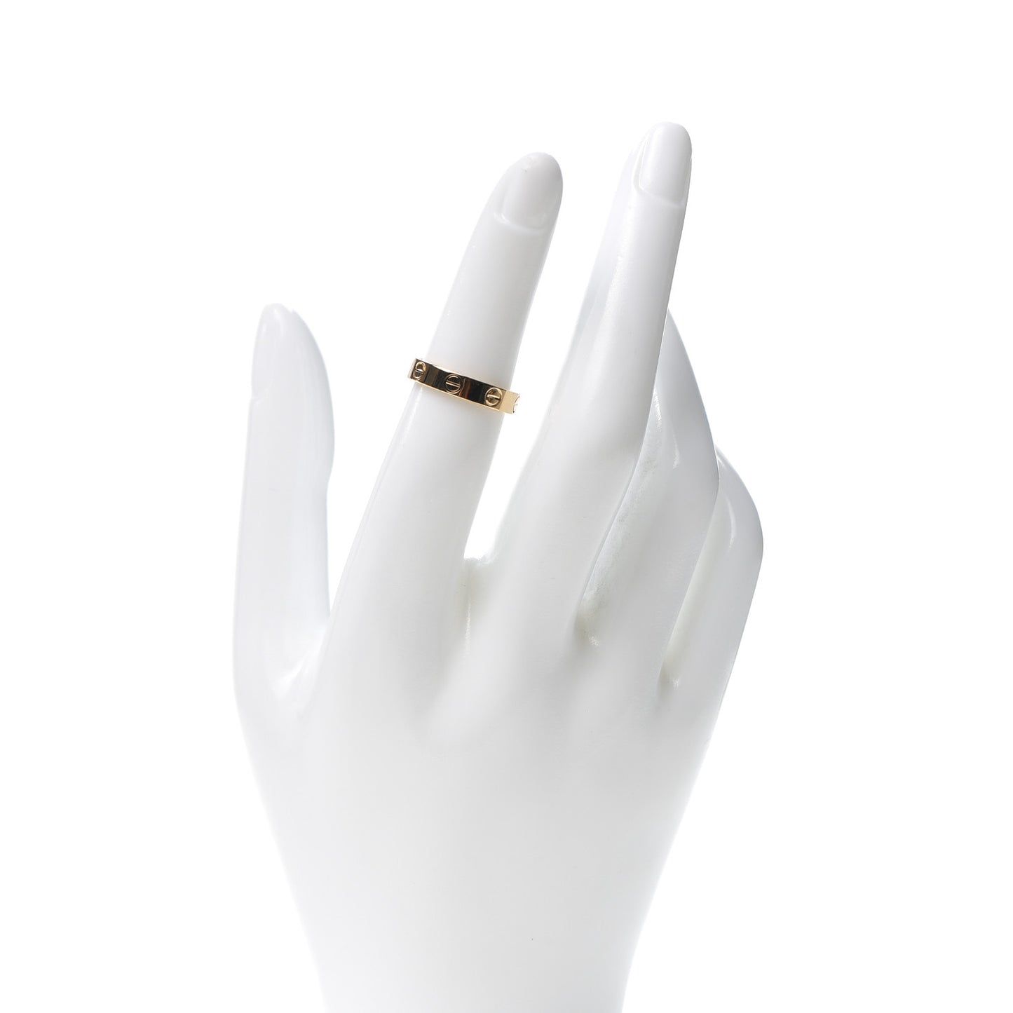 18K Yellow Gold 3.5mm LOVE Wedding Band Ring 49 4.75