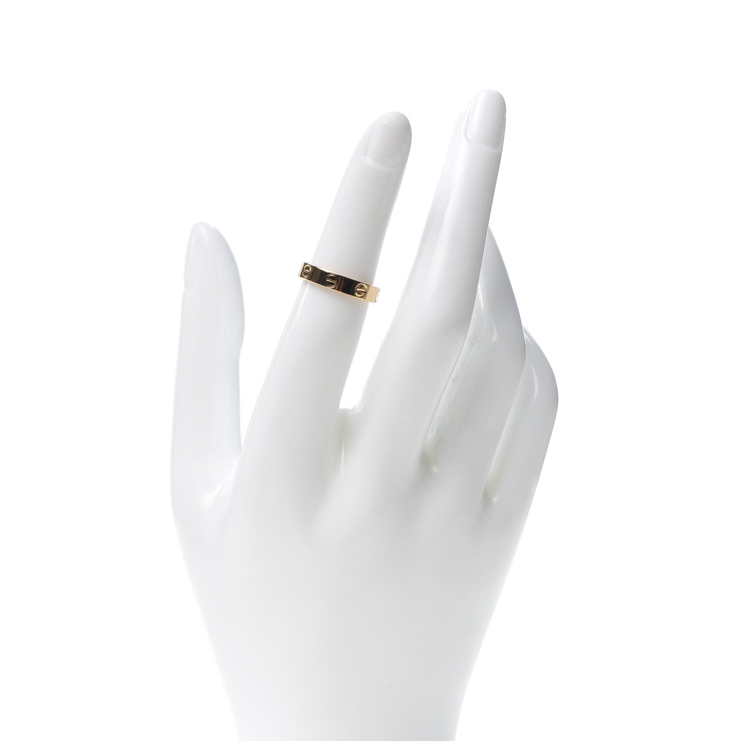 Cartier 18K Yellow Gold 3.5mm LOVE Wedding Band Ring 49 4.75 2 of 4