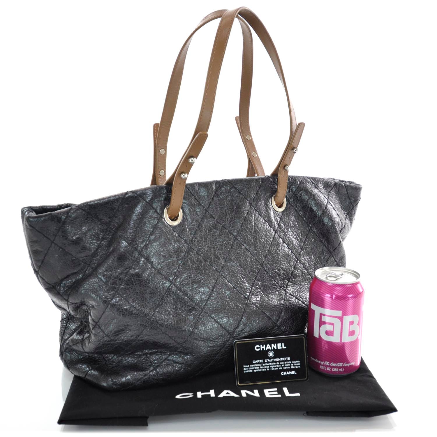 Chanel Glazed Calfskin On The Road Tote 3 of 12