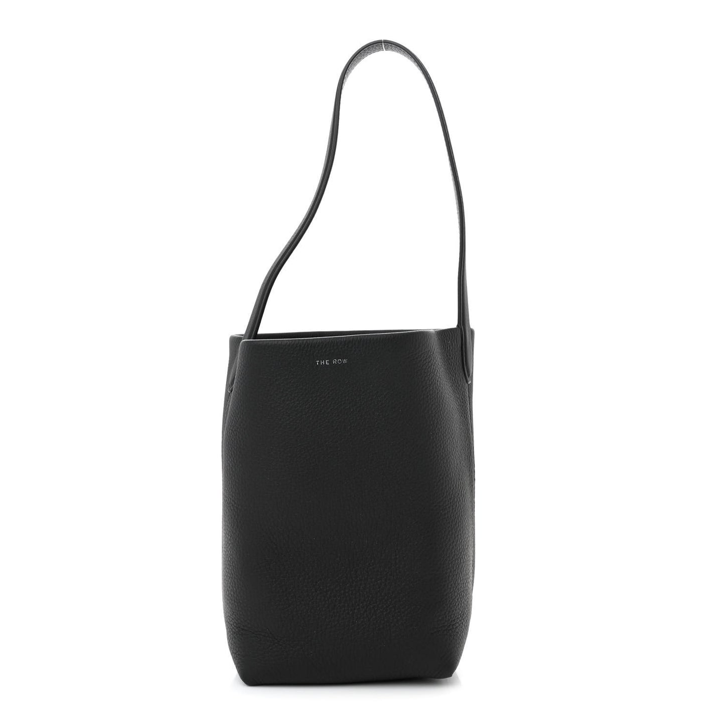 Grained Calfskin Small N/S Park Tote Black