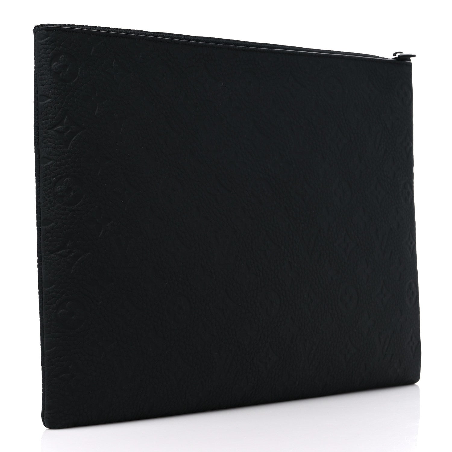 Louis Vuitton Taurillon Monogram Embroidered Cartoon LV Friends A4 Pochette Black 3 of 8