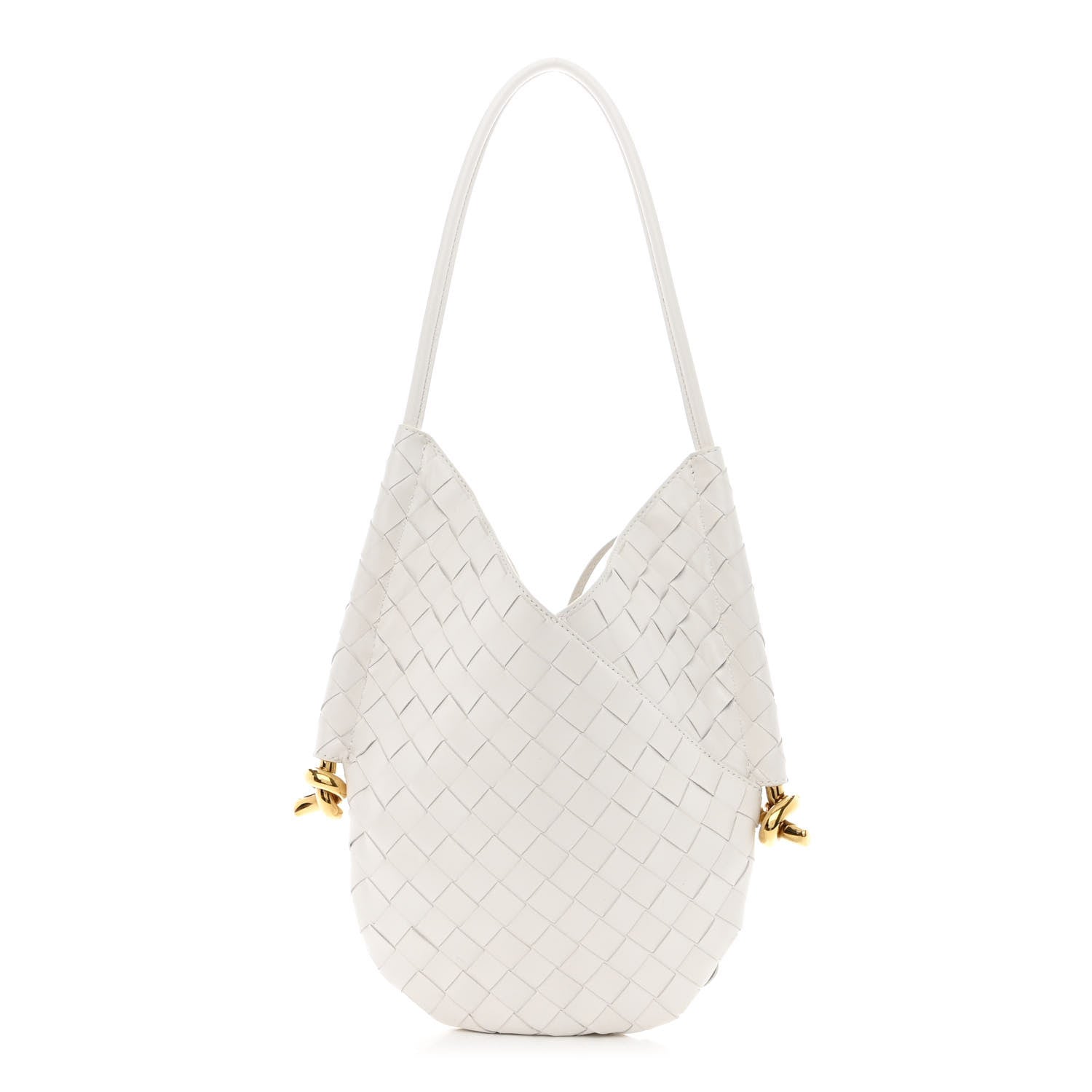 Bottega Veneta Nappa Intrecciato Small Solstice Hobo White 3 of 13
