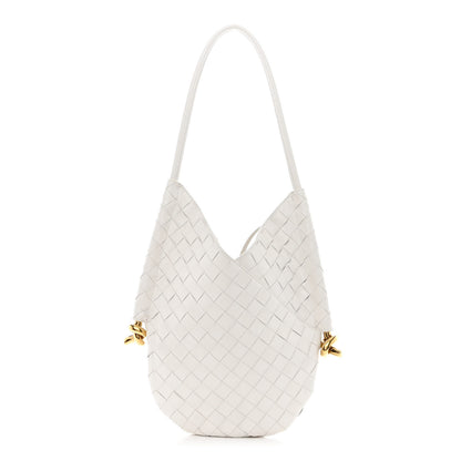 Bottega Veneta Nappa Intrecciato Small Solstice Hobo White 3 of 13