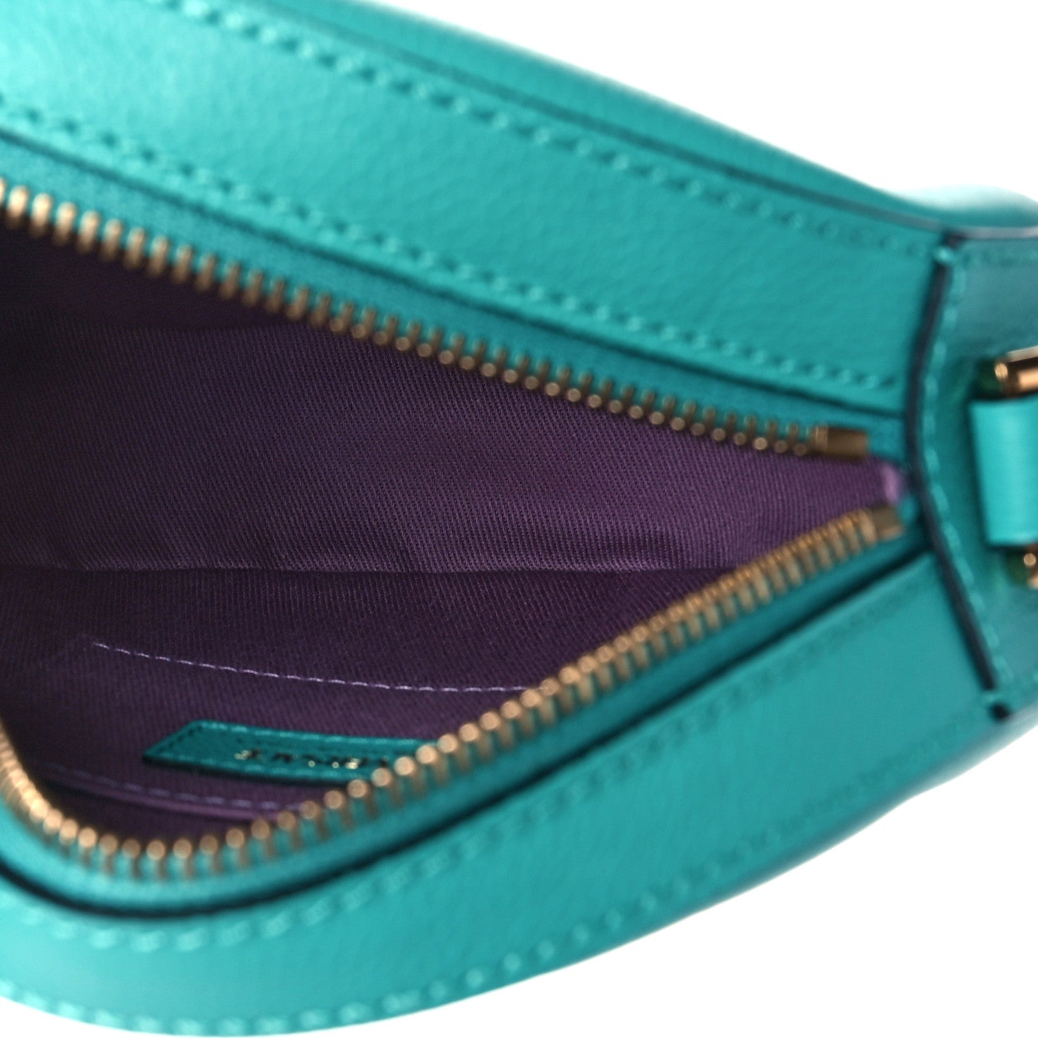Versace Calfskin La Medusa Round Camera Bag Turquoise 5 of 8