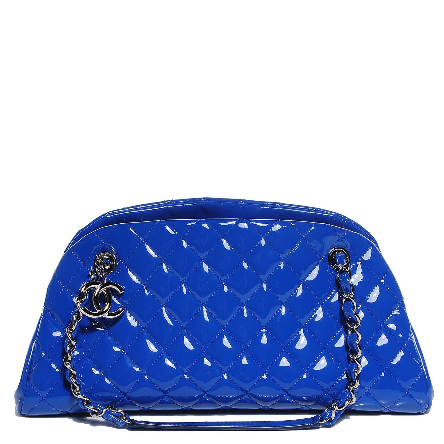 Patent Quilted Medium Just Mademoiselle Dark Blue