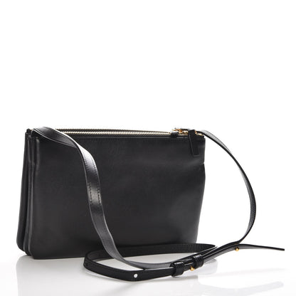 Celine Lambskin Small Trio Crossbody Bag Black 3 of 10