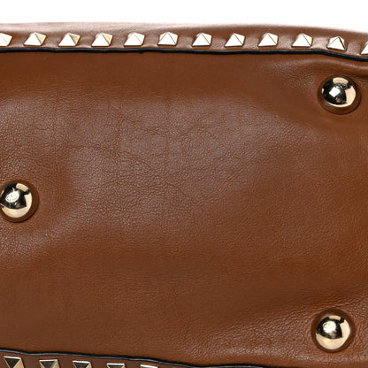 Valentino Garavani Vitello Medium Rockstud Tote Brown 15 of 18