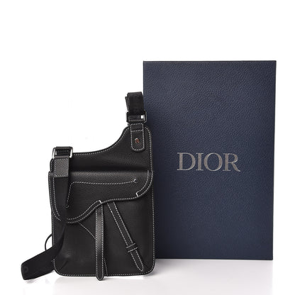 Christian Dior Calfskin Mens Messenger Bag Black 11 of 11