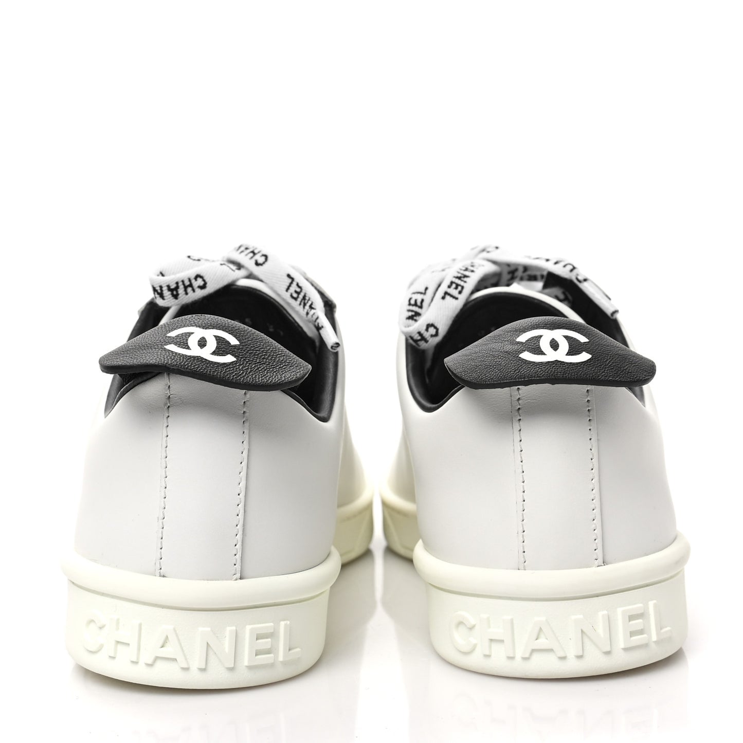 Calfskin CC Womens Sneakers 37 White