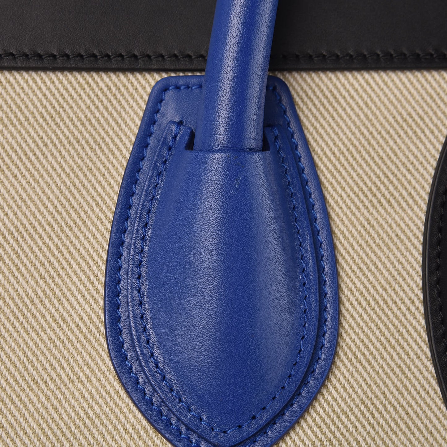 Canvas Smooth Calfskin Mini Tri-Color Luggage Indigo
