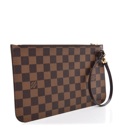 Louis Vuitton Damier Ebene Neverfull MM GM Pochette 3 of 8