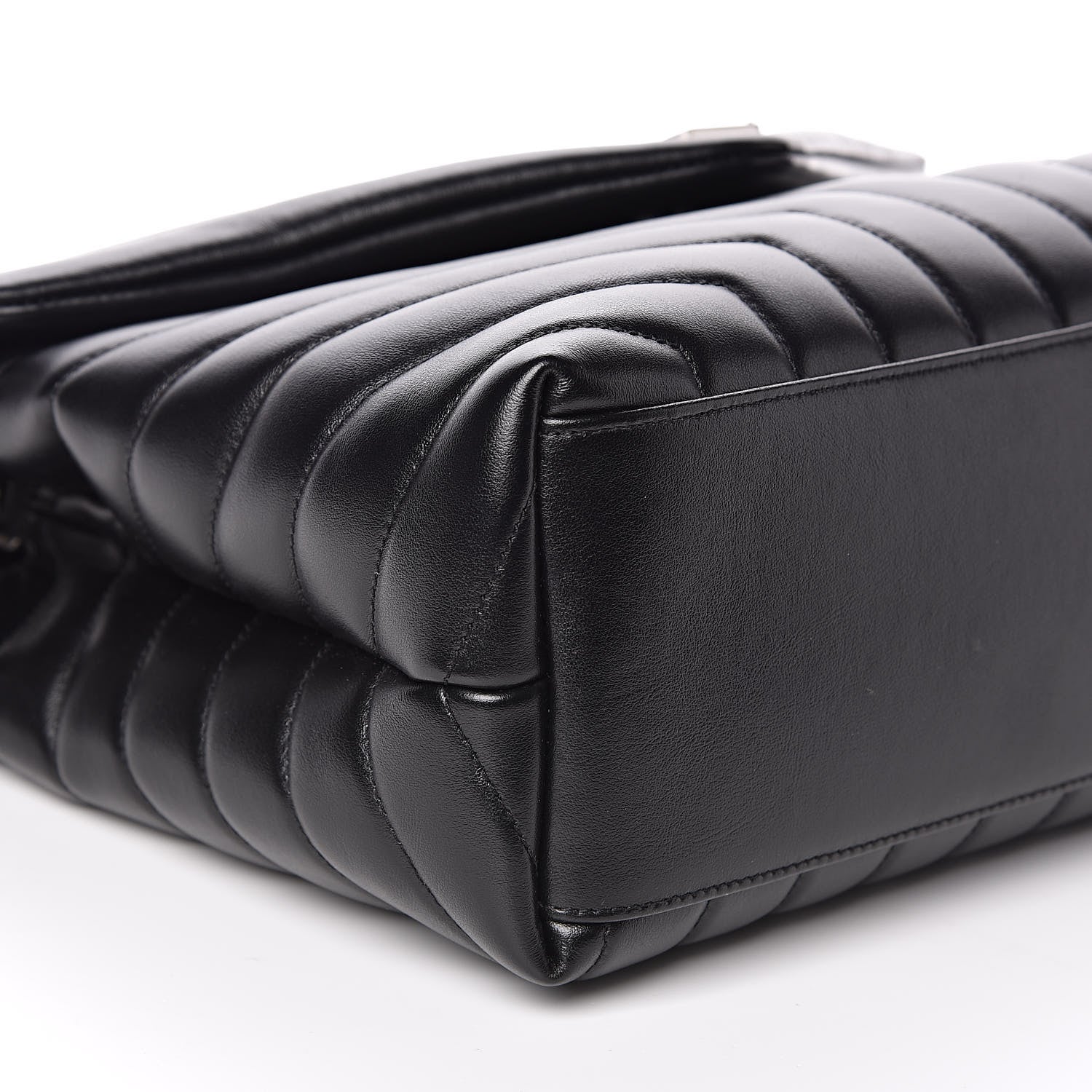 Saint Laurent Calfskin Y Quilted Monogram Medium Loulou Chain Satchel Black 6 of 11