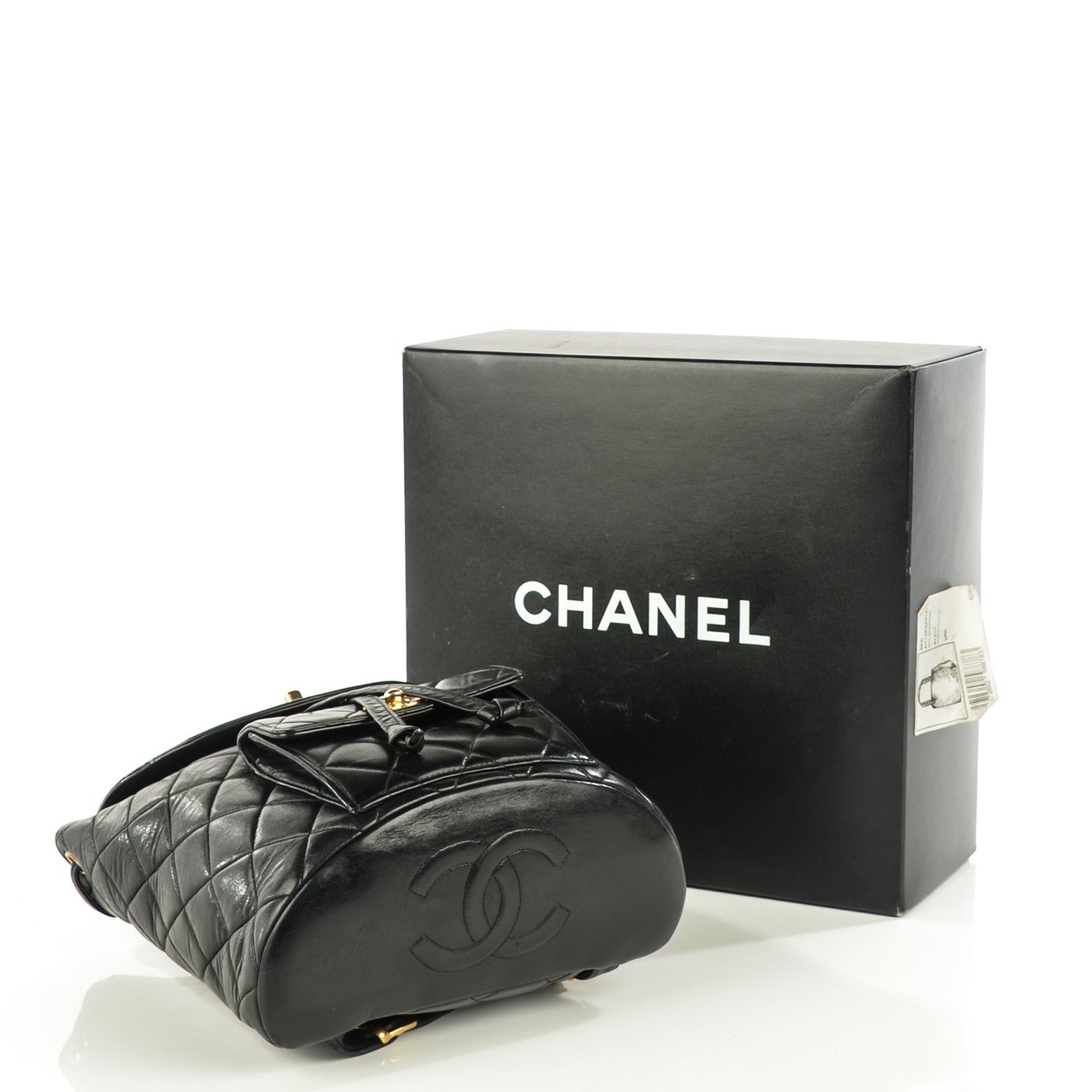 Chanel Lambskin Quilted Backpack Black 4 of 9