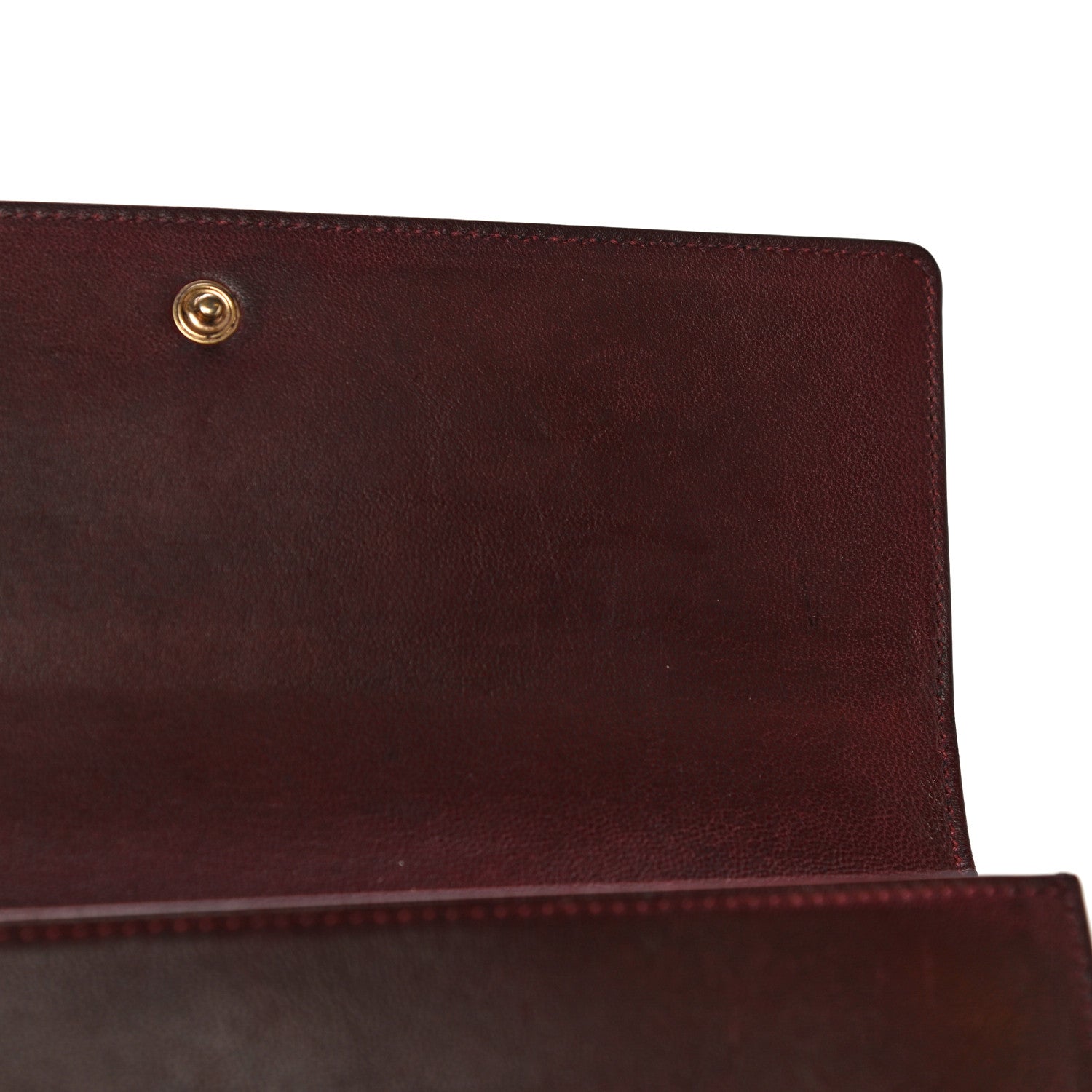 Celine Goatskin Large Flap Wallet Burgundy 10 of 15