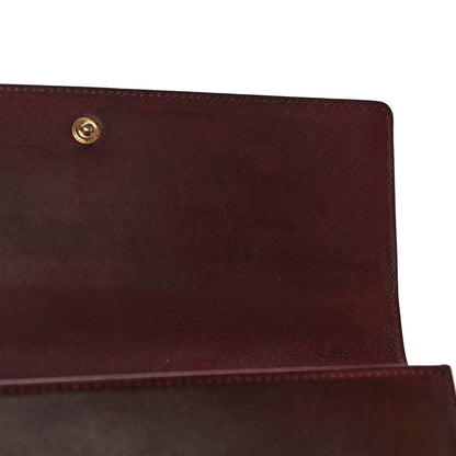 Celine Goatskin Large Flap Wallet Burgundy 10 of 15