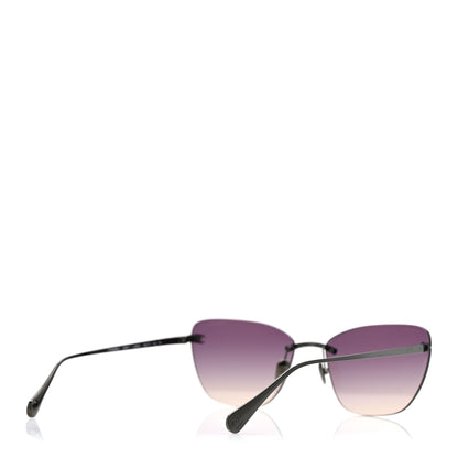 Chanel Titanium Cat Eye CC Sunglasses 4286-T Black 6 of 11