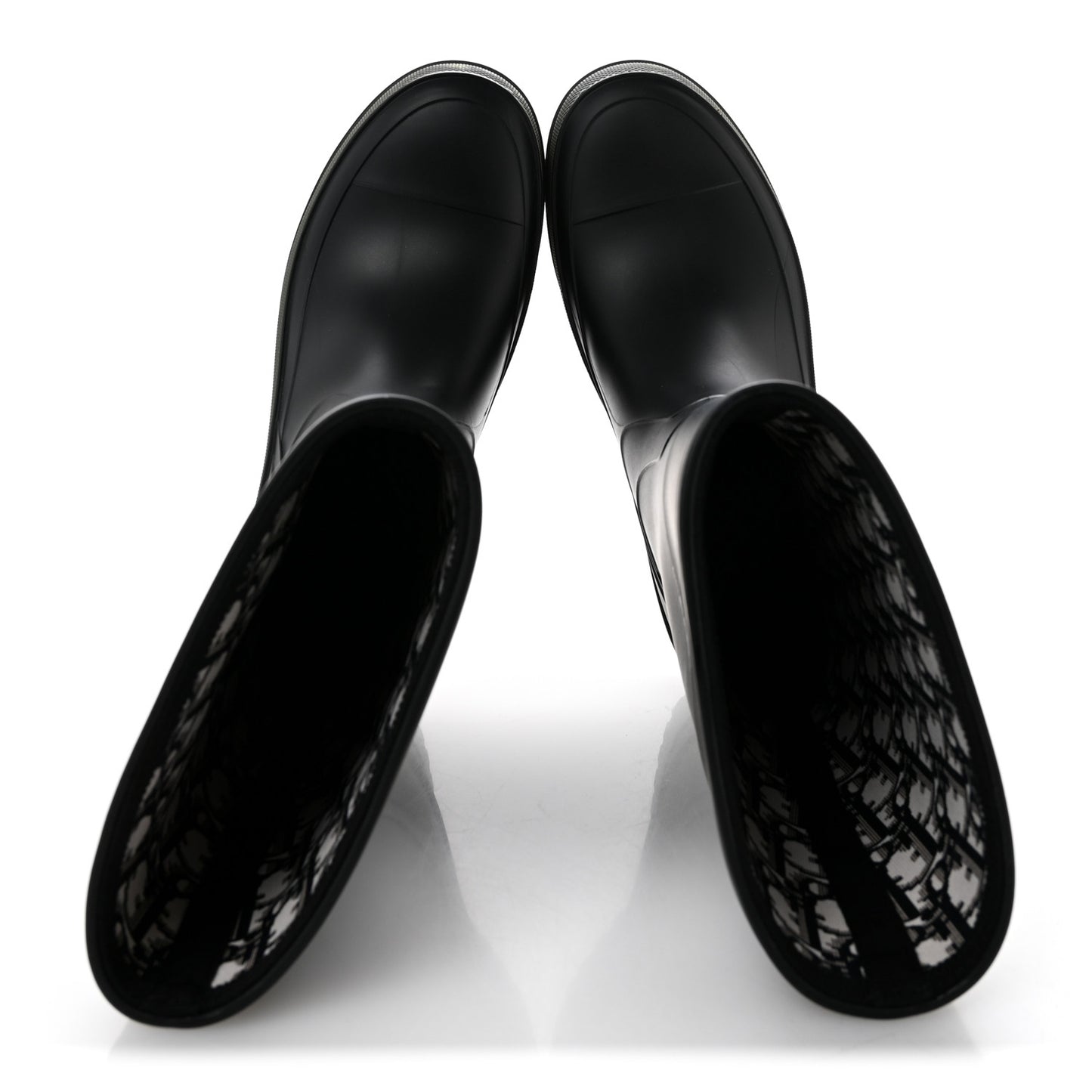 Rubber Diorunion Rain Boots 38 Black Military