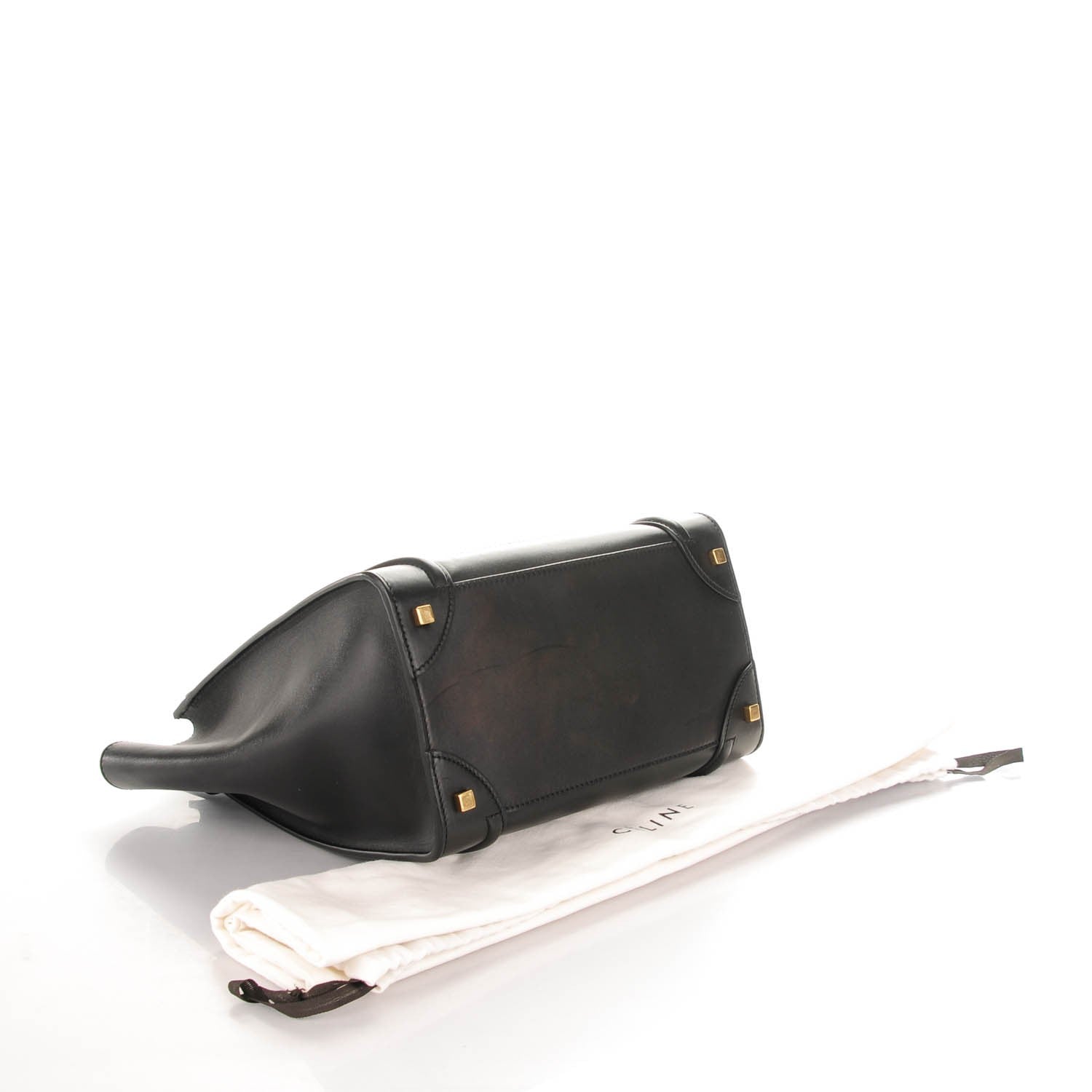 Celine Smooth Calfskin Mini Luggage Black 4 of 9