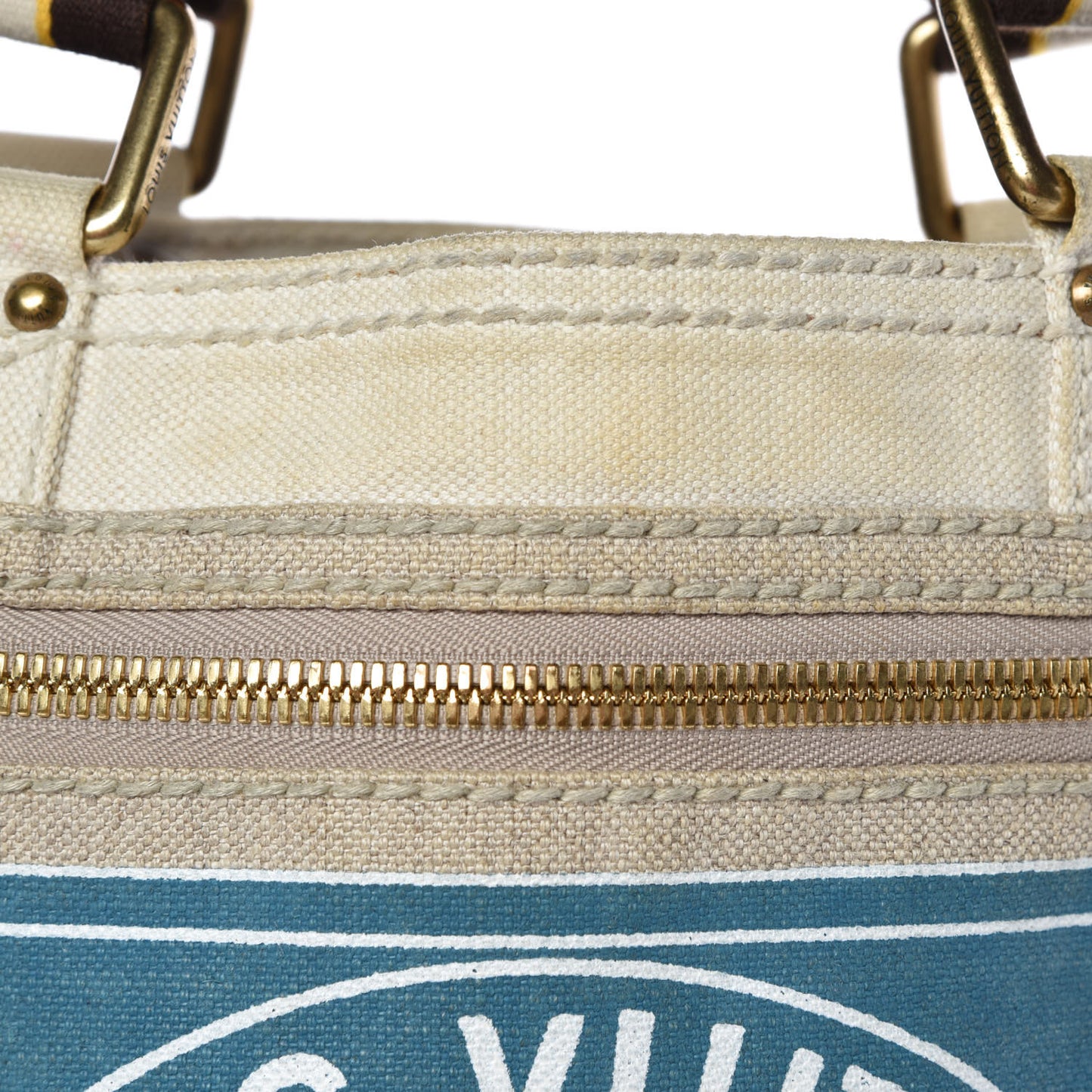 Toile Globe Shopper Cabas MM Blue