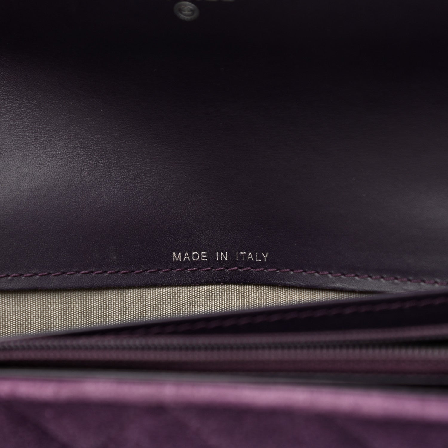 Chanel Velvet Quilted Large Boy Gusset Flap Wallet Purple 7 of 9