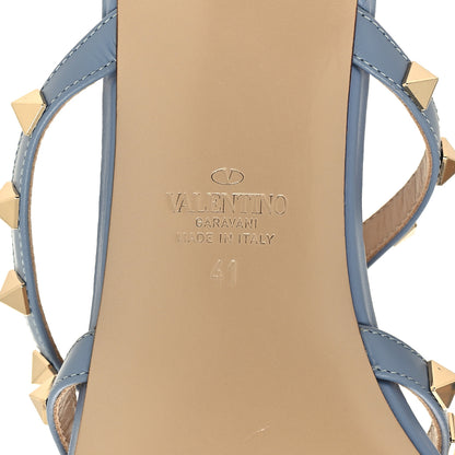Valentino Garavani Calfskin Rockstud 50mm Flip Flop Thong Sandals 41 Niagara 7 of 9