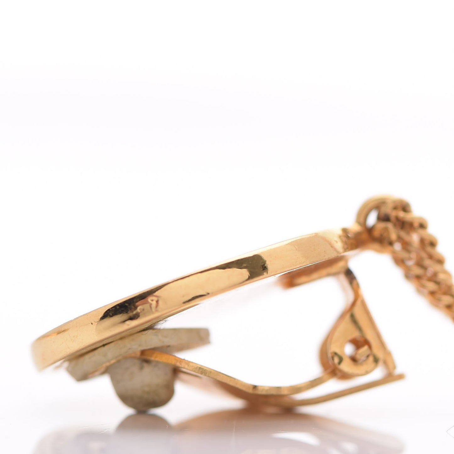 2.55 Flap Clip On Earrings Gold