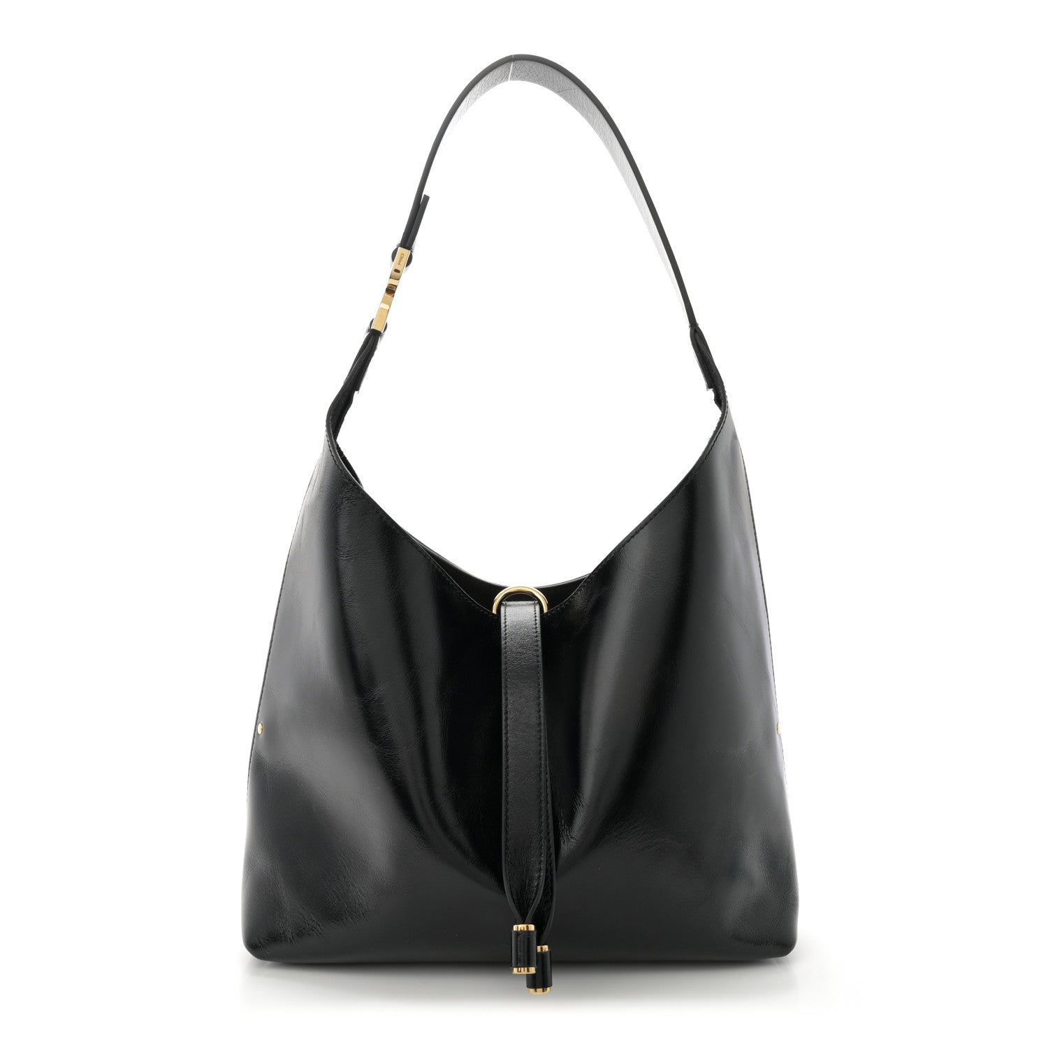 Chloe Shiny Calfskin Small Marcie Hobo Bag Black 1 of 10