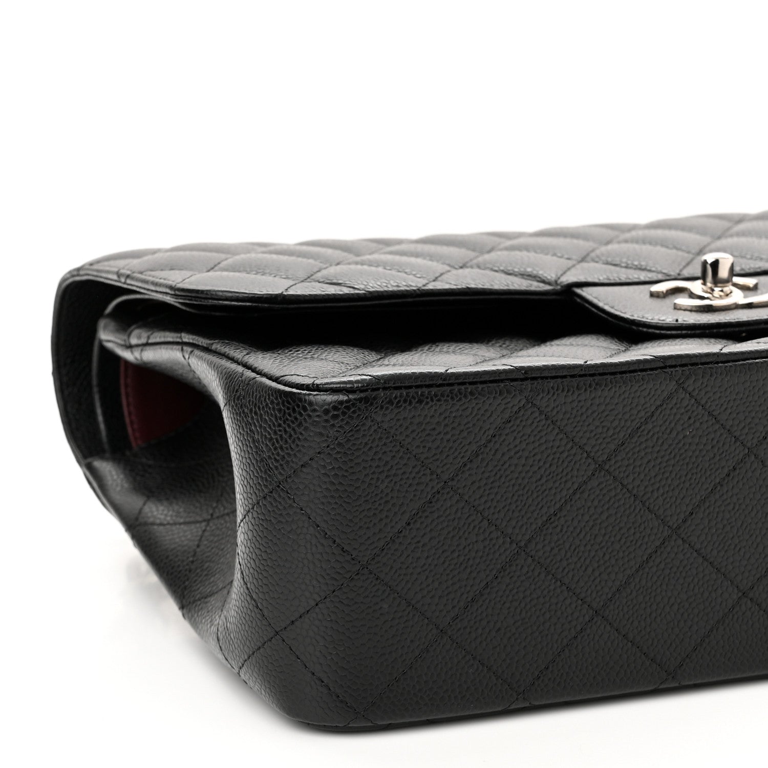 Chanel Caviar Quilted Jumbo Double Flap Black 9 of 12