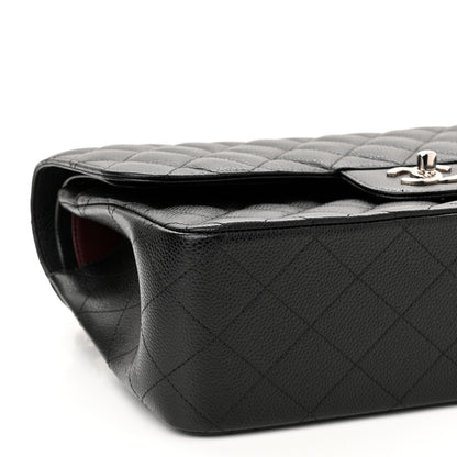 Chanel Caviar Quilted Jumbo Double Flap Black 9 of 12