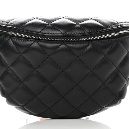 Chanel Lambskin Quilted Waist Belt Bag Black 9 of 11