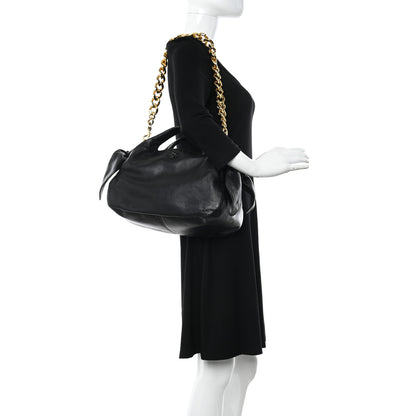Versace Nappa Medusa Chain Shoulder Bag Black 2 of 11