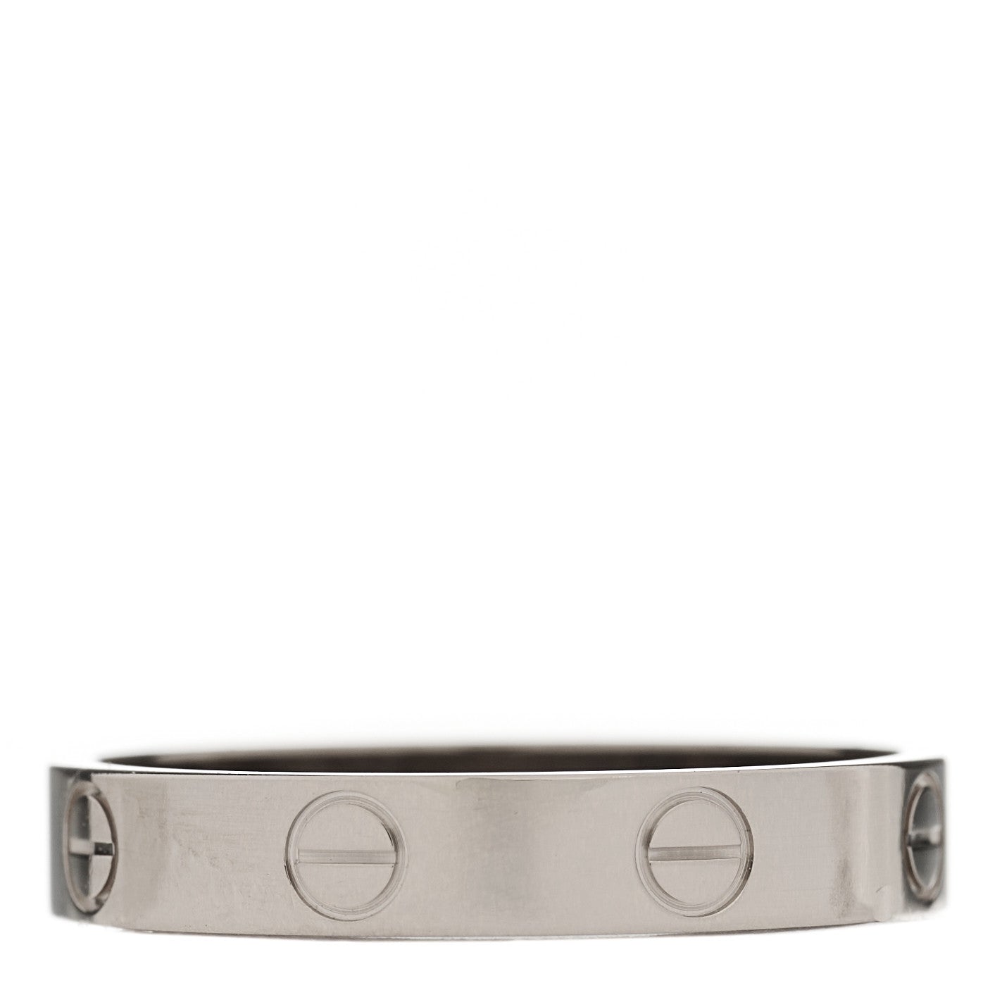 18K White Gold 3.5mm LOVE Wedding Band Ring 57 8