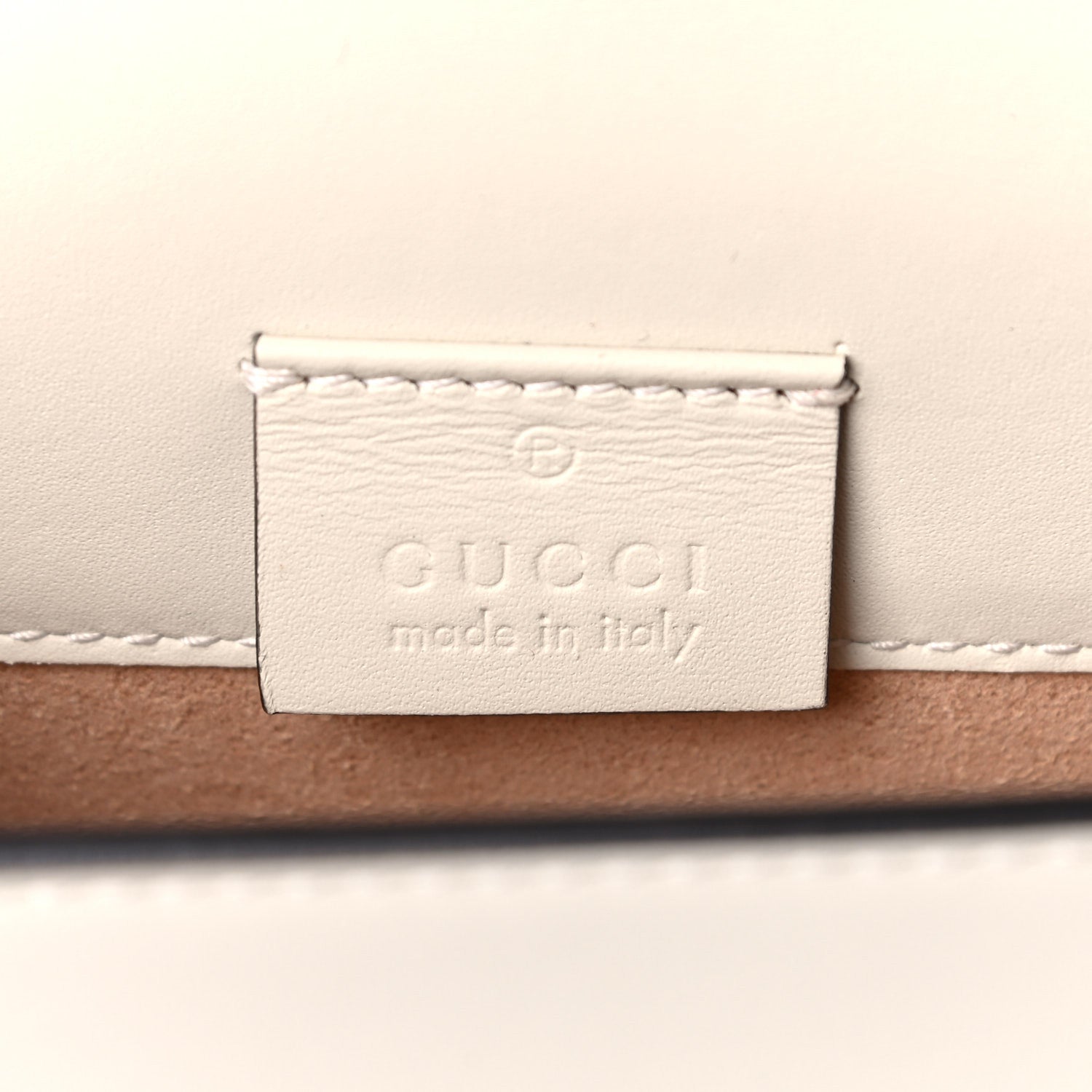 Gucci Calfskin Super Mini Sylvie Chain Shoulder Bag White 6 of 13