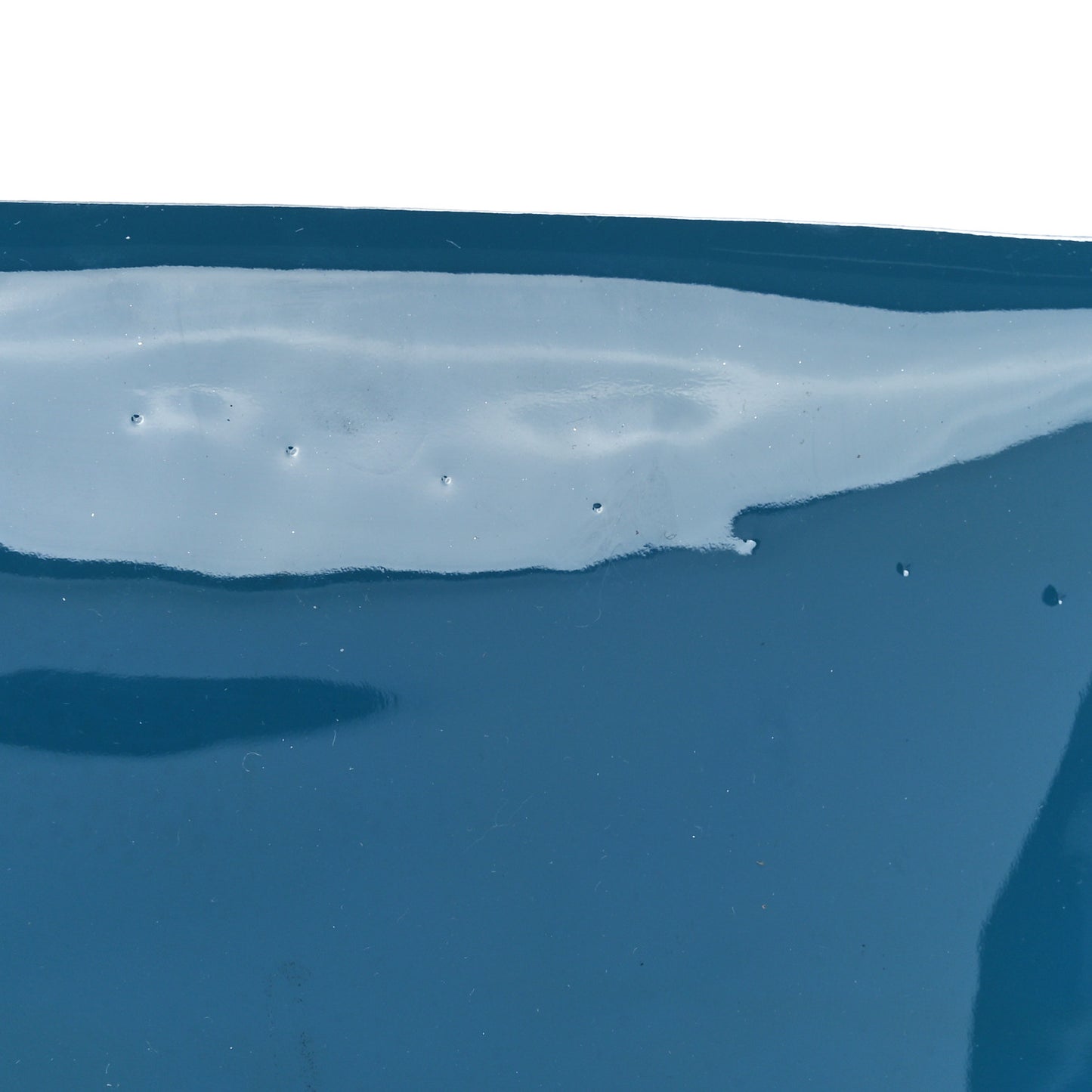 Patent Rockstud Wristlet Clutch Blue