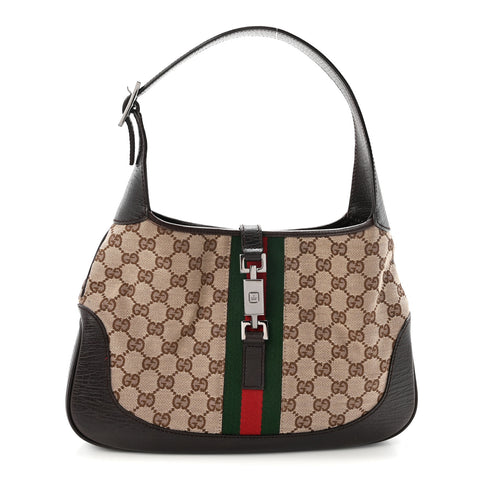Monogram Web Jackie O Hobo Dark Brown