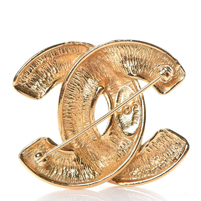 Chanel Quilted CC Brooch Gold 3 of 5