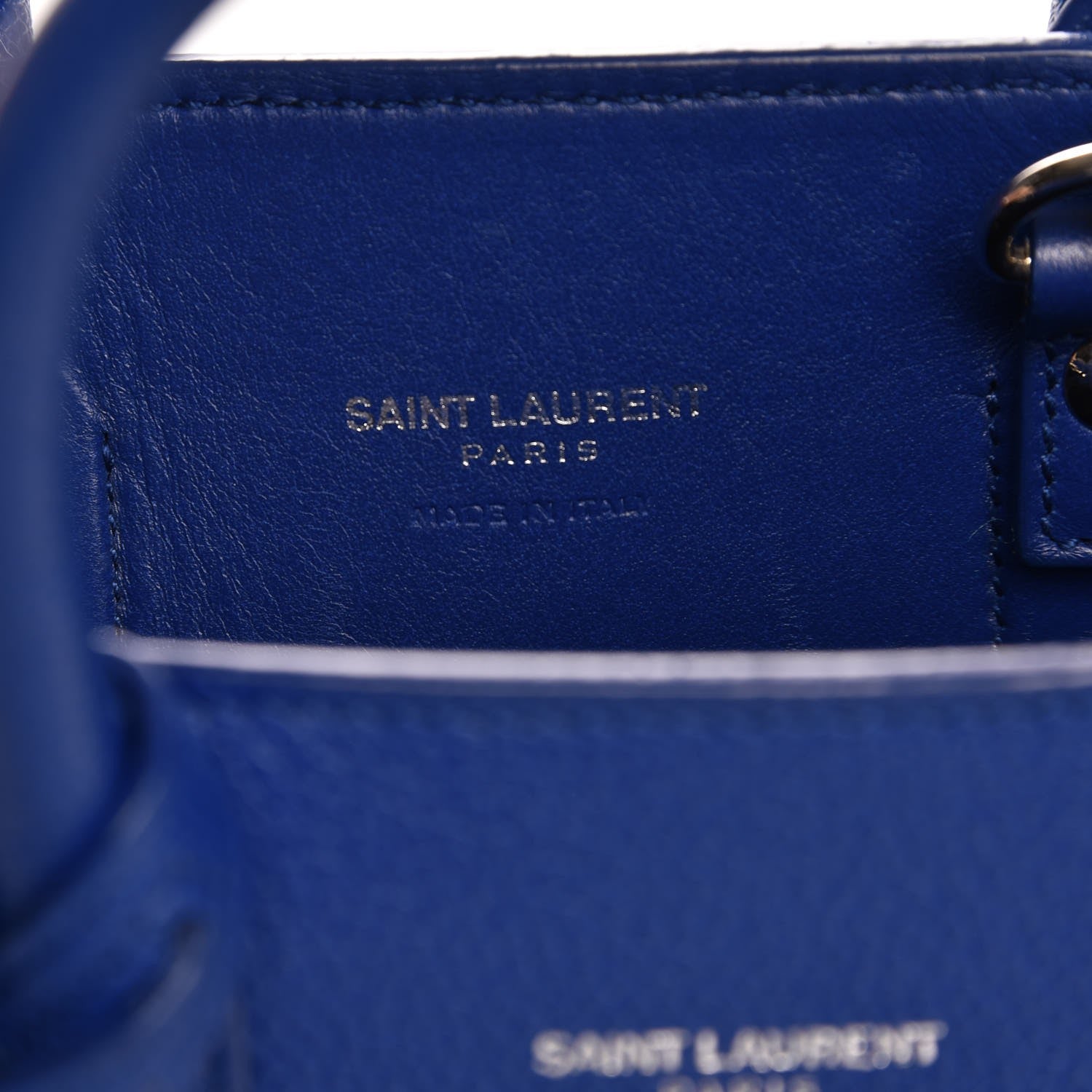 Saint Laurent Calfskin Nano Sac De Jour Cobalt Blue 9 of 9