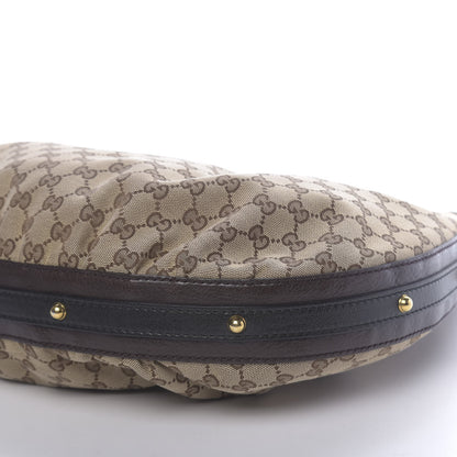 Gucci Monogram Medium Interlocking Hobo Dark Brown 9 of 10