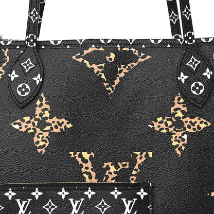 Louis Vuitton Monogram Giant Jungle Neverfull MM Black 9 of 11
