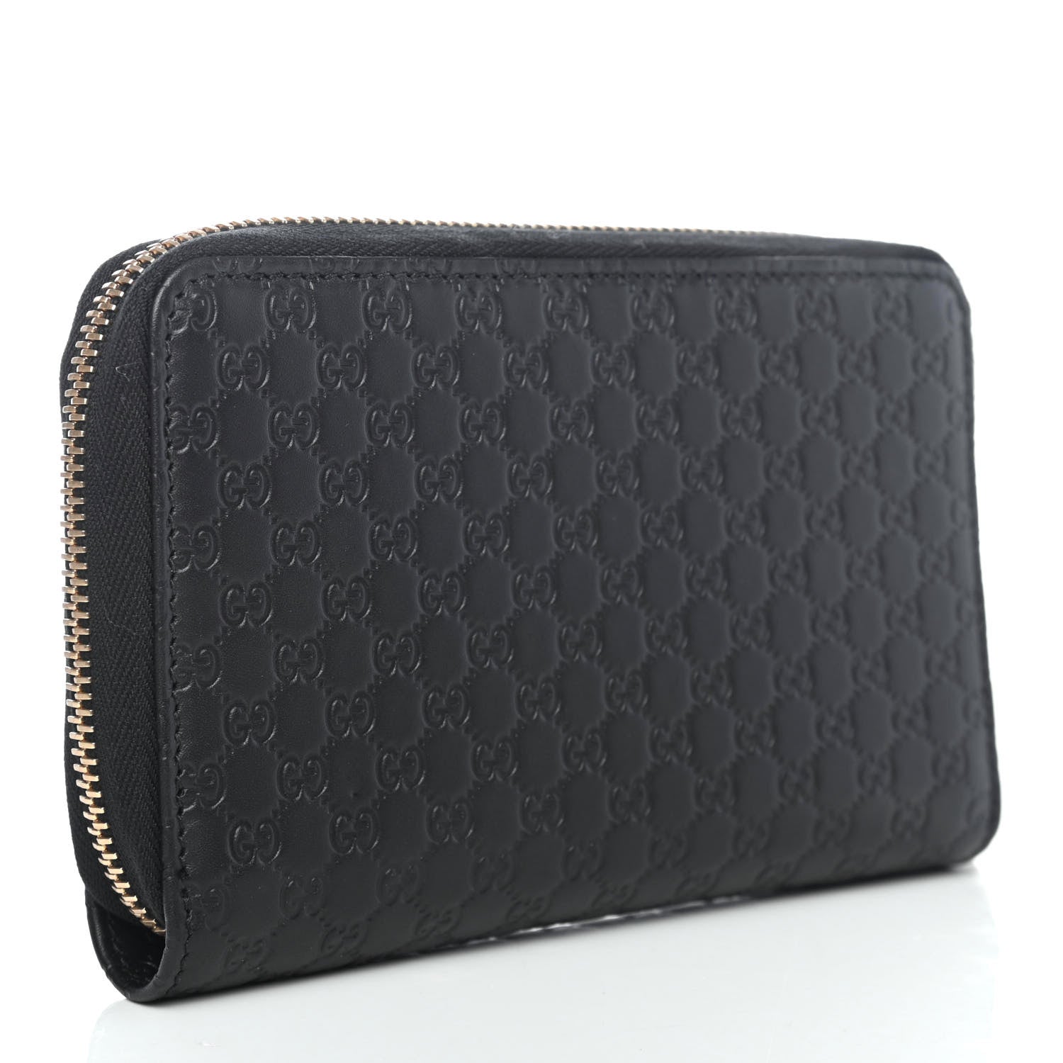 Gucci Soft Microguccissima Zip Around Organizer Wallet Black 2 of 4