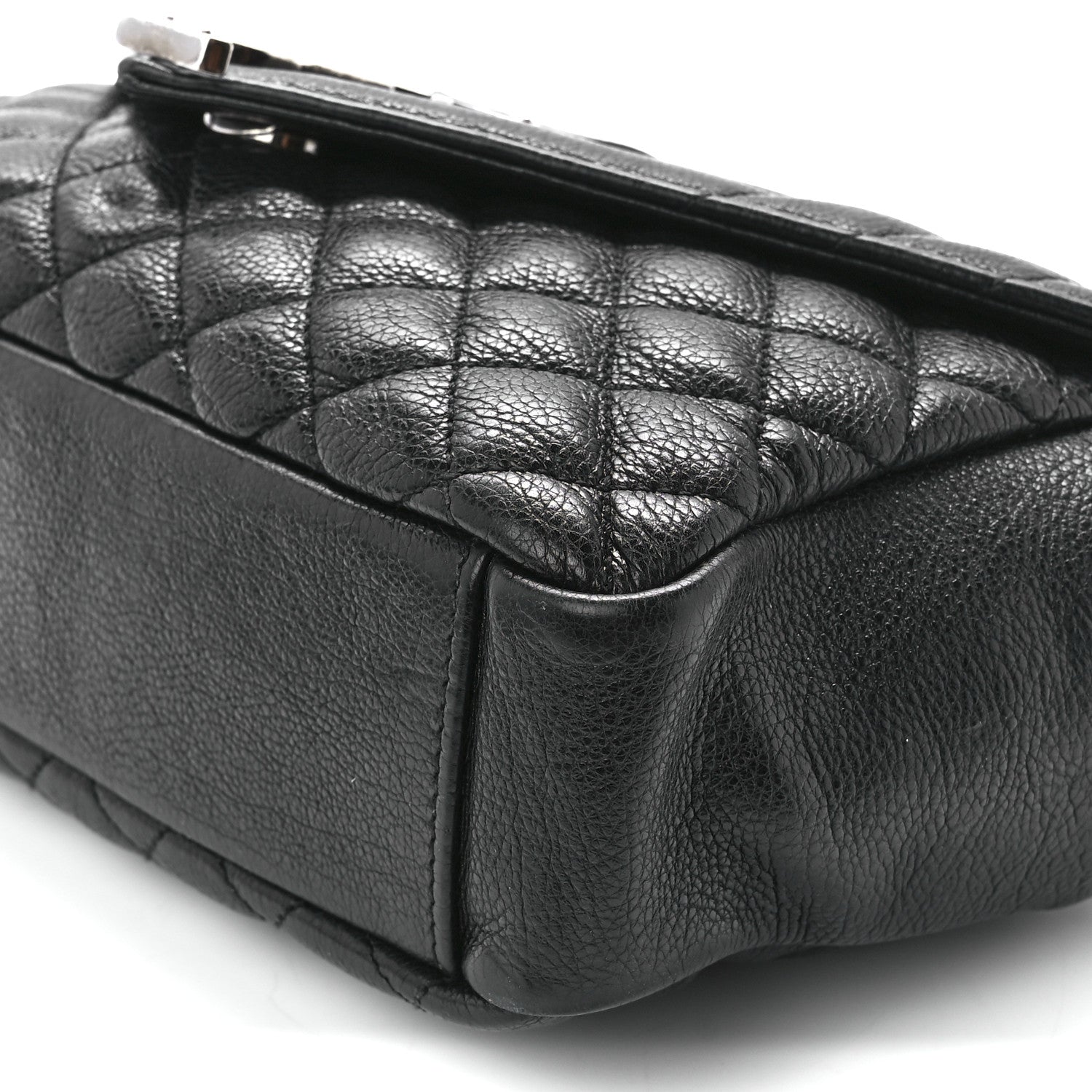 Saint Laurent Sheepskin Tri-Quilt Monogram Medium College Bag Black 12 of 12
