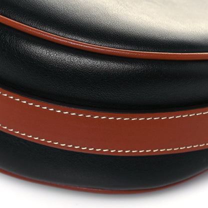 Celine Smooth Calfskin Medium Strap Ava Shoulder Bag Black Tan 8 of 11