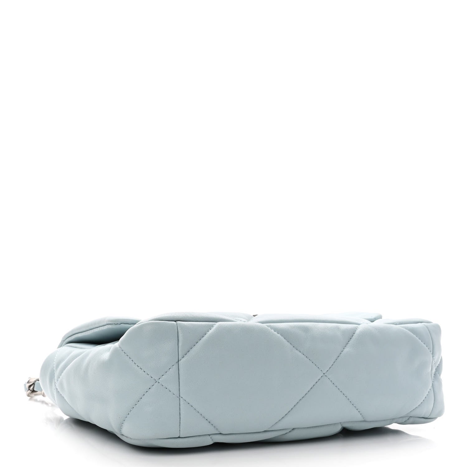 Chanel Lambskin Quilted Medium Chanel 19 Flap Light Blue 4 of 10