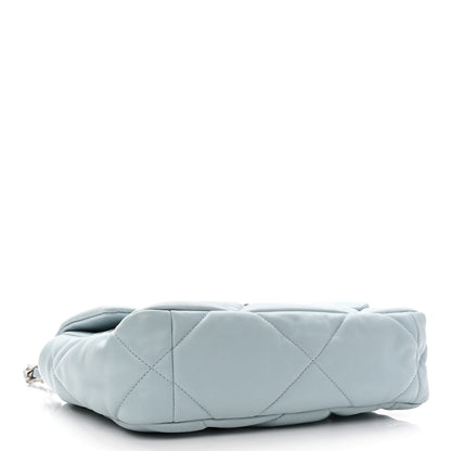 Chanel Lambskin Quilted Medium Chanel 19 Flap Light Blue 4 of 10