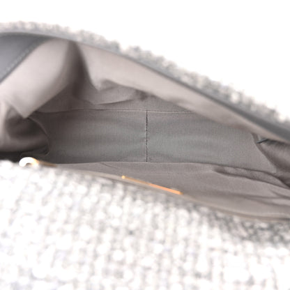 Chanel Tweed Quilted Medium Chanel 19 Flap Grey 5 of 11