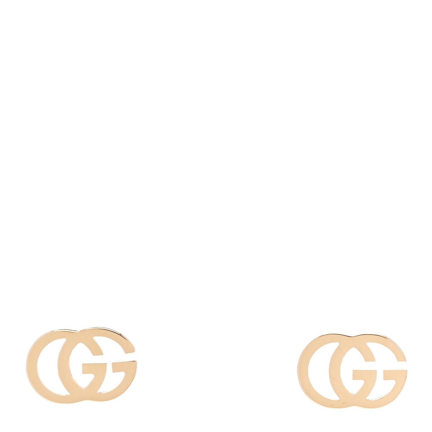 18K Yellow Gold GG Tissue Stud Earrings